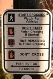 Washington DC, pedestrian crossing sign